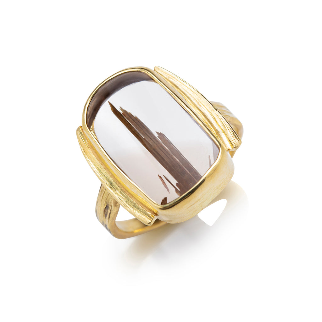 Rutilated Quartz Ring