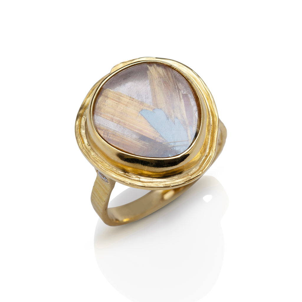 Rutilated Quartz Ring