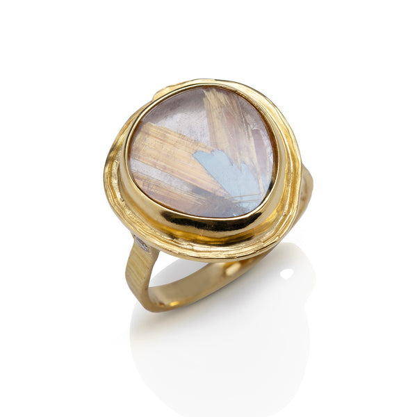 Rutilated Quartz Ring
