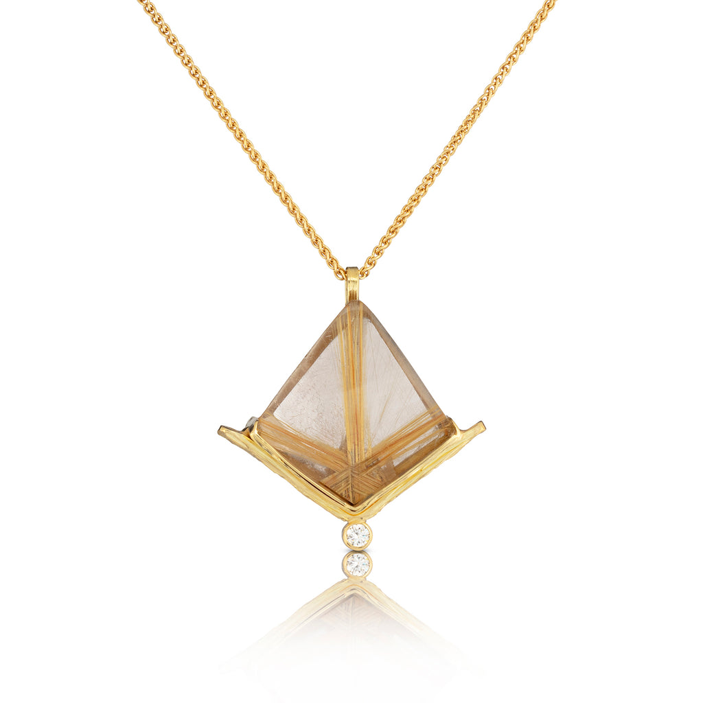 Rutilated Quartz Pendant