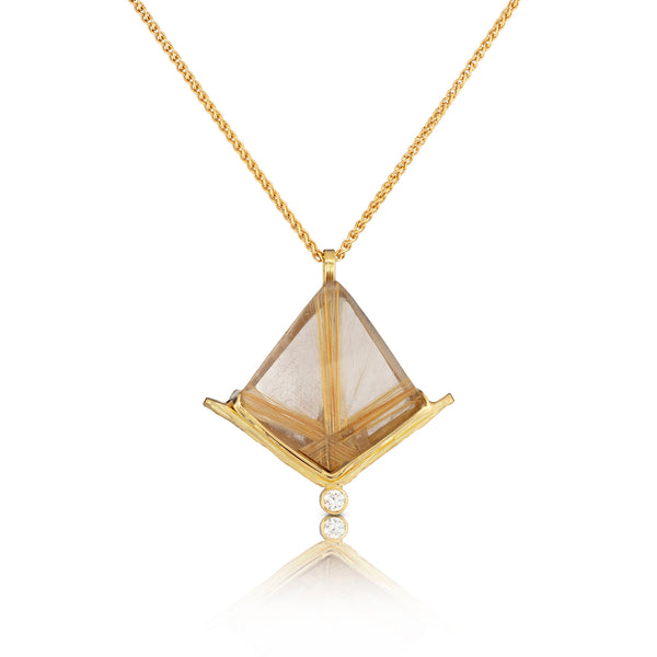 Rutilated Quartz Pendant