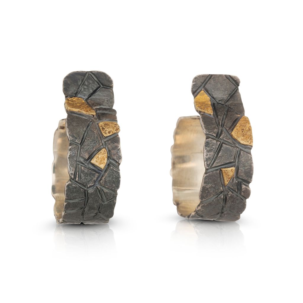 Rock Wall Hoop Earrings