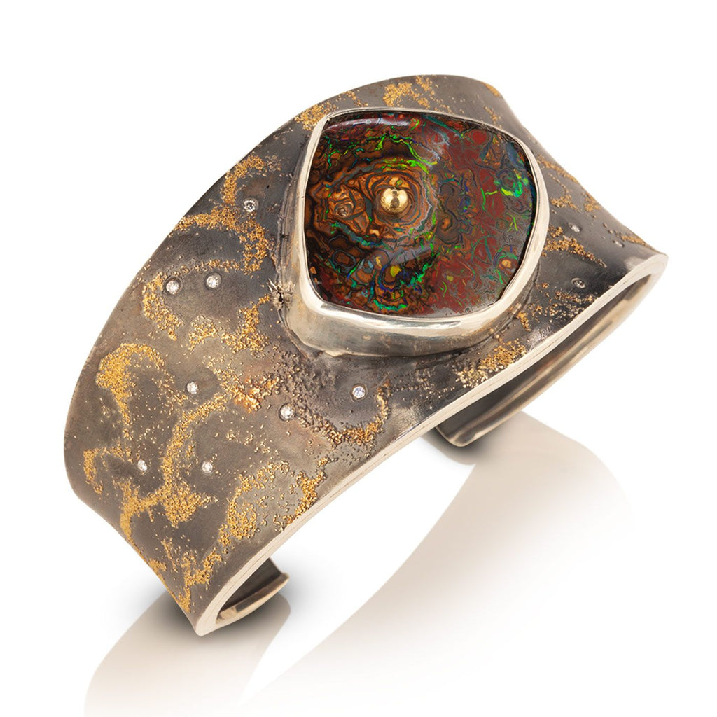 Starry Night Cuff with Boulder Opal