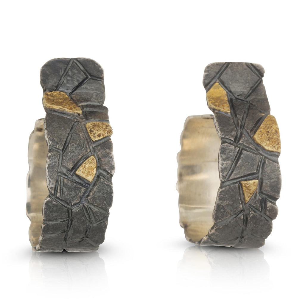 Rock Wall Hoop Earrings