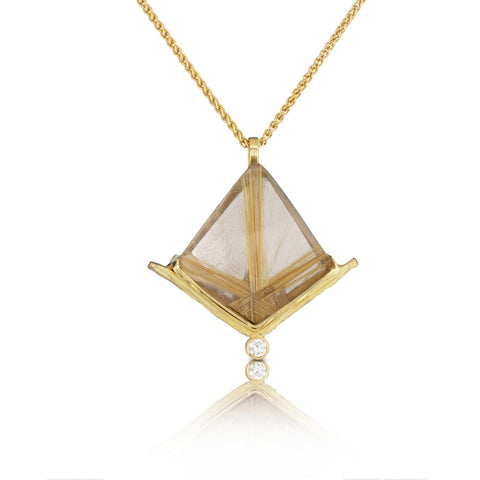 Rutilated Quartz Pendant