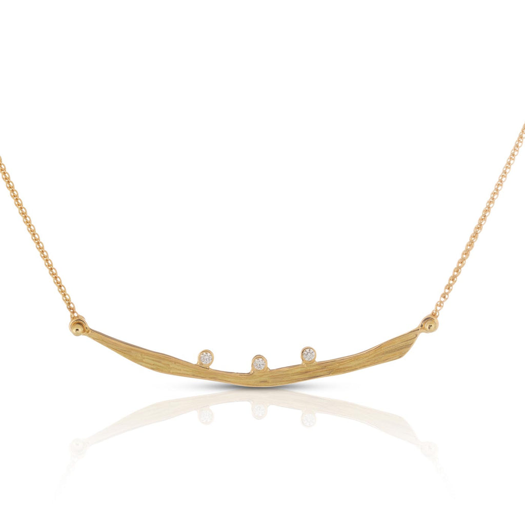 Driftwood Necklace in Gold