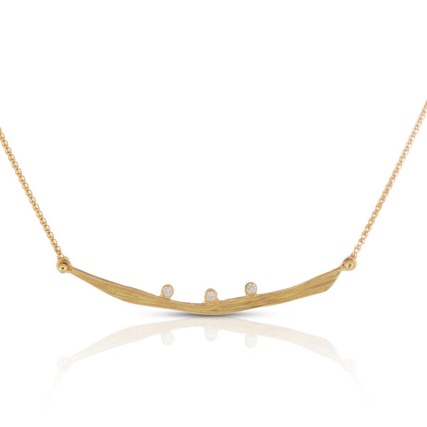 Driftwood Necklace in Gold