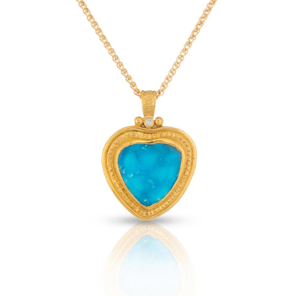 Turquoise Heart Pendant
