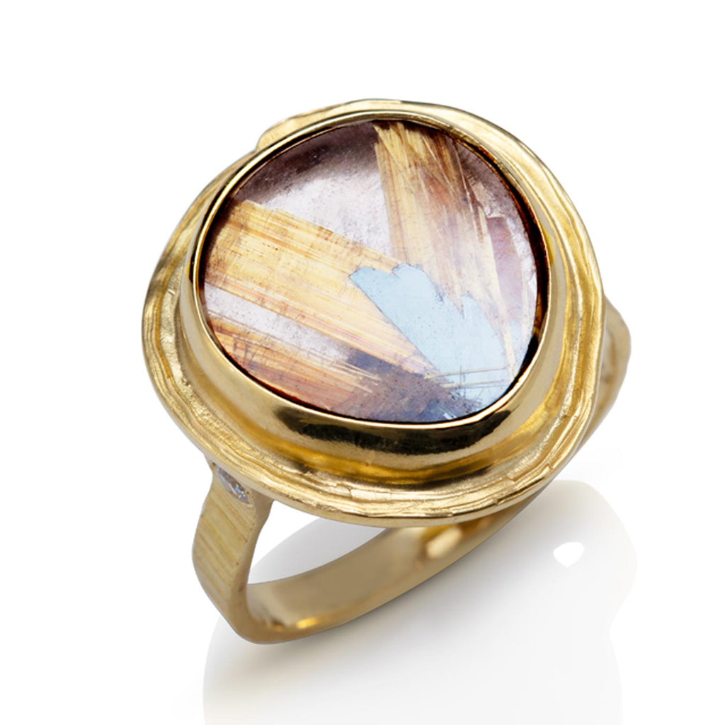 Rutilated Quartz Ring