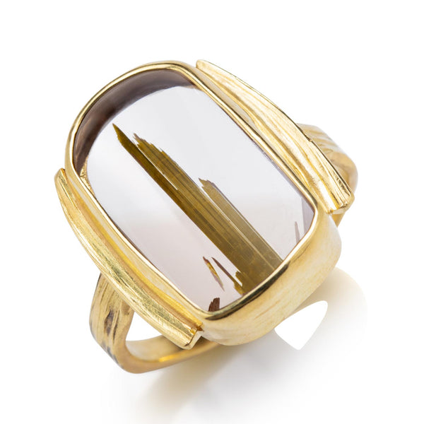Rutilated Quartz Ring