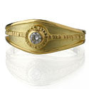 Chip Center Tapered Diamond Band