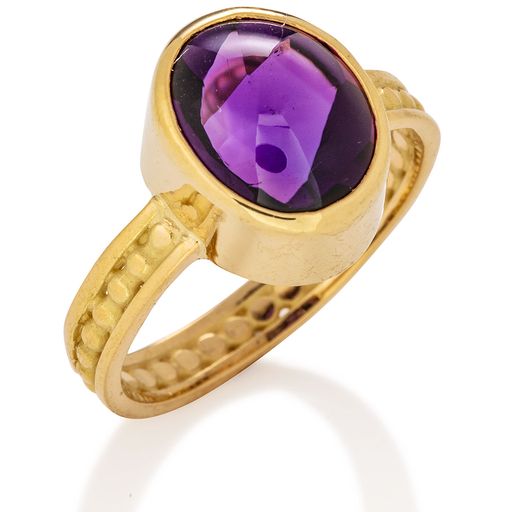 Amethyst Ring, Natural Gemstone, Romantic Victorian Jewelry #D4 | Amethyst  ring vintage, Amethyst, Amethyst cocktail ring