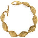 Rockhammered Lithic Link Bracelet