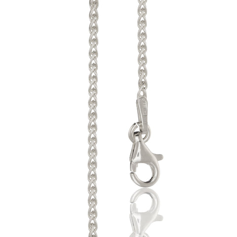 Spiga Chain in 14K White Gold