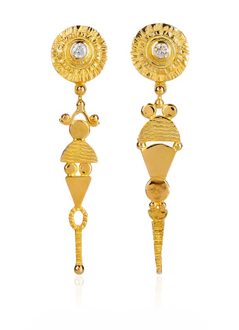 F & P Drop Earrings