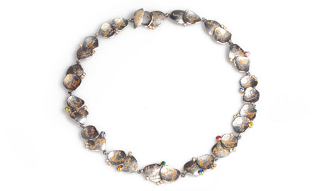 Sapphire Petal Necklace