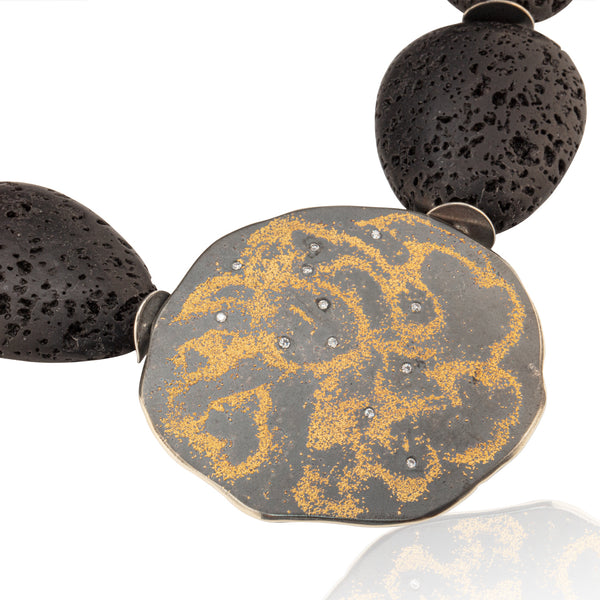 Lava Rock/Starry Night Necklace