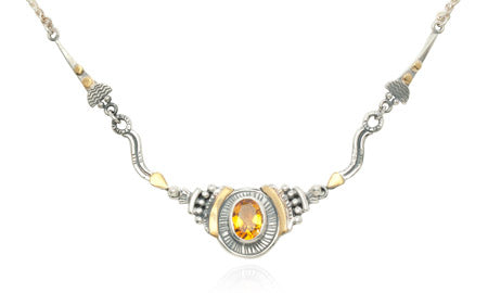 Citrine Triball Necklace
