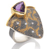 Starry Night Ring with Amethyst