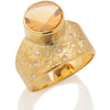Rockhammered Ring with Citrine