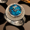 Sterling Ring with Blue Topaz