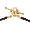 Black Spinel Necklace with Gold & Diamonds